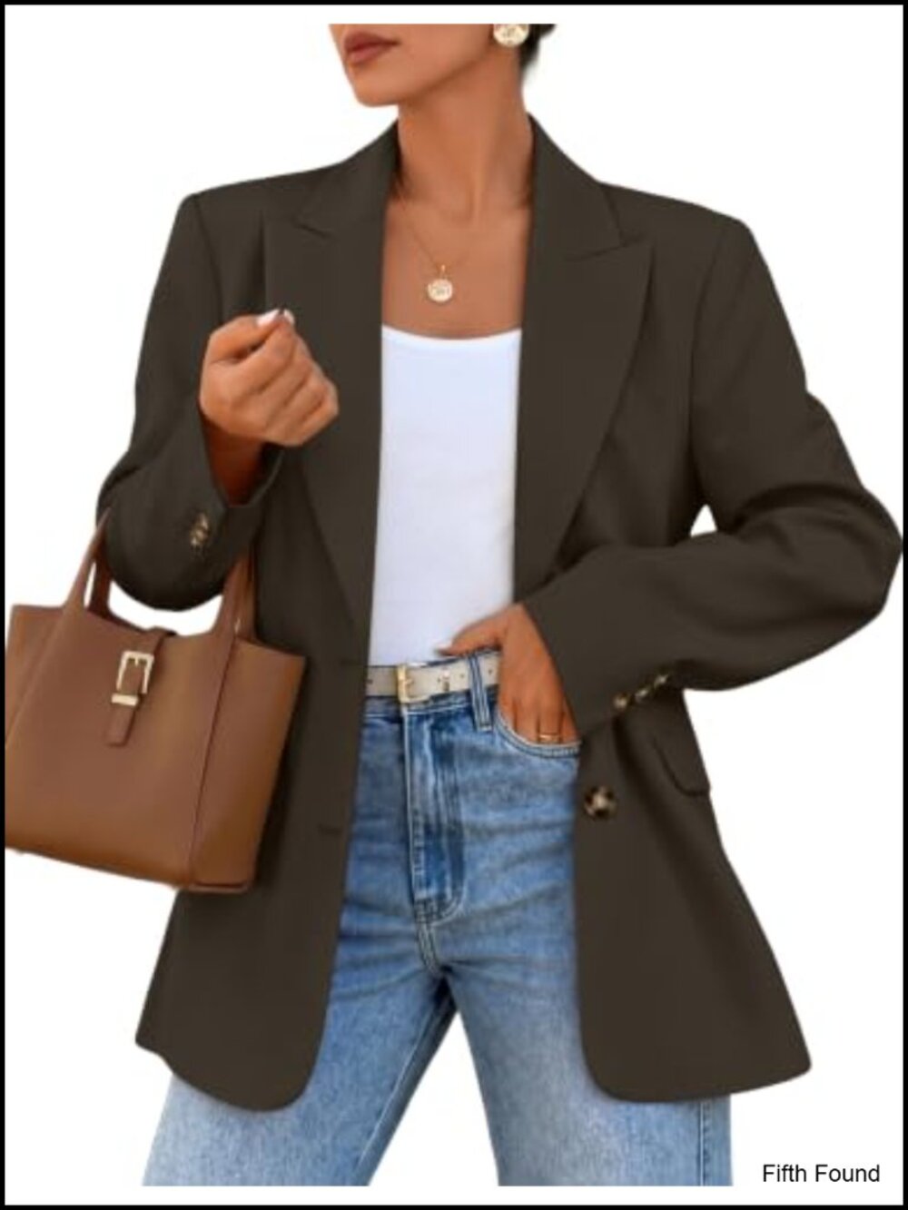 Women's Business Casual Lightweight Blazer Suit Jacket Long Sleeve Open Front
